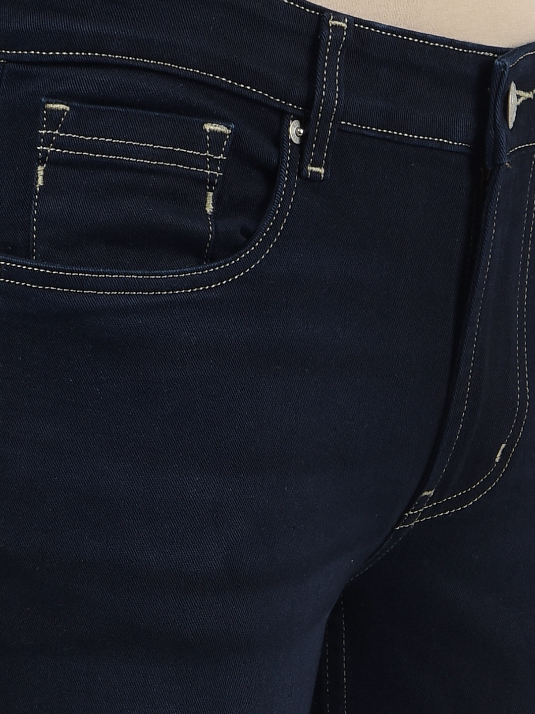 Numero Uno Men Solid Dark Blue Jeans
